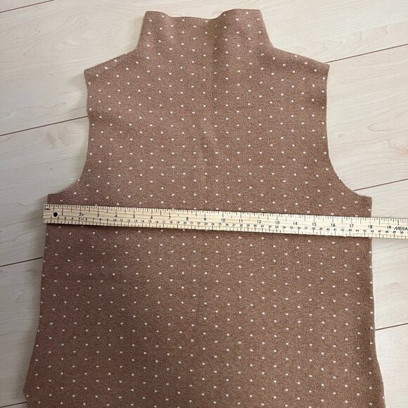 Nanette Leopre Sweater Vest Tunic Sleeveless Top Swiss Dot Sz M - Picture 10 of 12